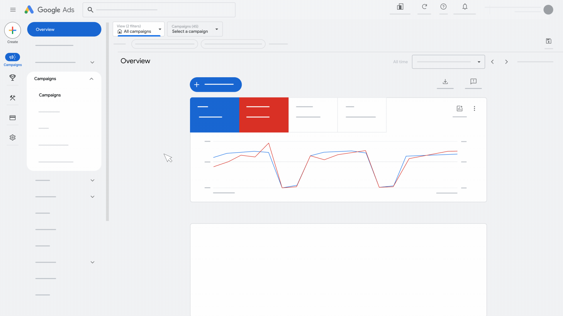 Настоящая официальная анимация Google: фильтр Display и перенос в Demand Gen. Это действие для существующей кампании, а не инструкция первого создания.