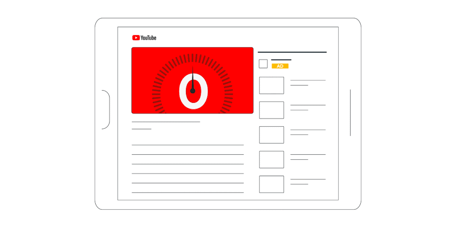 Официальная анимация Google показывает размещение пропускаемого in-stream объявления. Это демонстрация формата, не результаты рекламного аккаунта.